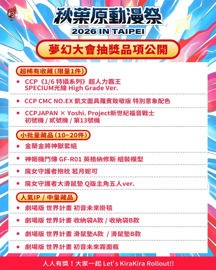 大會神秘禮 | ACF2026 秋葉原動漫祭 秋葉原動漫祭 2026